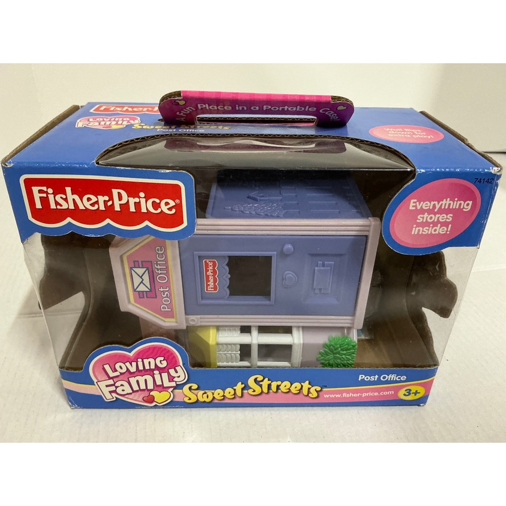 Fisher-Price Y2K Sweet Streets Post Office Portable Playset 74142 Purple Pink